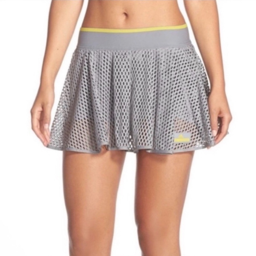 Adidas by Stella McCartney Climalite Wimbledon Gray Mesh Skort size M